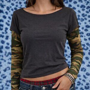 BDG Women's Grey and Black Shirt